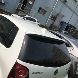 VW 光沢ブラックスポイラー ポロ 2006 07 08 09 リアトランクウイングダックテールリップ - WHITE