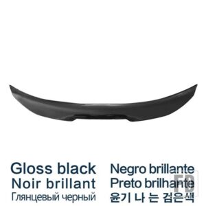 BMW 3シリーズ E90 2005 - 2012 年タイプ PSM カーボン塗装リアトランク ダックテール ウイング用ブラック スポイラー - Gloss black