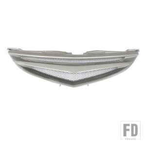 マツダ レーシンググリルバンパーカーボン表面メッシュフロントグリル装飾カバーリペアアクセサリー第二世代 6 2009 - 2013 - Unpainted