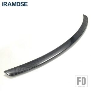 W223 スポイラーベンツ Sクラス S350 400 500 2021-2023 リアトランクダックテールウイング ABS プラスチックアクセサリー - Carbon Paint