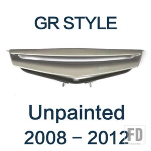 マツダ レーシンググリルカーボン表面メッシュ GR スタイル再装着アクセサリーフロントバンパーグリル 6 2008 - 2012 - Unpainted