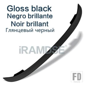 汎用 スバル トランクスポイラー ABS 材料一般タイプリアトランクウイングテールスポイラー レガシィセダン 2010-2020 - Gloss black