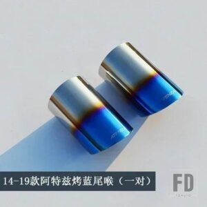 マツダ テールセクション排気 6 アテンザ 2014 15 16 17 18 19 20 21 ステンレスパイプカバー装飾スリーブ - 14-19 blue 2pcs