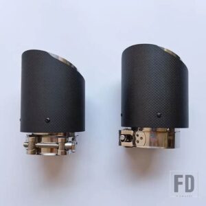 マツダ テールセクション排気 6 アテンザ 2014 15 16 17 18 19 20 21 ステンレスパイプカバー装飾スリーブ - 14-19 carbon 2pcs