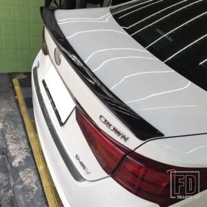 トヨタ リアトランクリッドスポイラーウイング スポイラークラウン 2015-2018 ABS 材料カスタムカラー DIY ペイントスポーツカールーフスポイラ - Rear Spoiler B