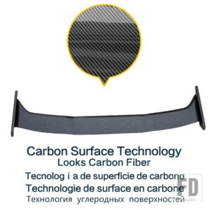 VW ルーフスポイラータイプ ZC ABS プラスチックリアトランクウイングアクセサリーテールスポイラーゴルフ MK8 ゴルフ 8 - Carbon Surface