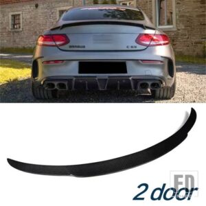 メルセデスベンツ カーボンスポイラー W205 C260 C43 C63 クーペ AMG リアダックテールウィング Cクラス 4 2 ドアトランクアクセサリー - 2 door Brabus