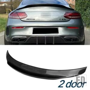 メルセデスベンツ カーボンスポイラー W205 C260 C43 C63 クーペ AMG リアダックテールウィング Cクラス 4 2 ドアトランクアクセサリー - 2 door PSM