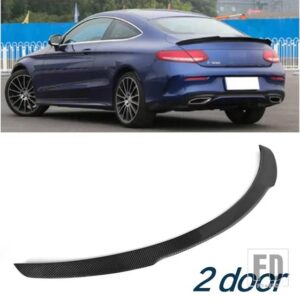 メルセデスベンツ カーボンスポイラー W205 C260 C43 C63 クーペ AMG リアダックテールウィング Cクラス 4 2 ドアトランクアクセサリー - 2 door FD