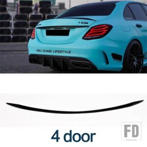 メルセデスベンツ カーボンスポイラー W205 C260 C43 C63 クーペ AMG リアダックテールウィング Cクラス 4 2 ドアトランクアクセサリー - 4 door C63S