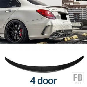 メルセデスベンツ カーボンスポイラー W205 C260 C43 C63 クーペ AMG リアダックテールウィング Cクラス 4 2 ドアトランクアクセサリー - 4 door AMG