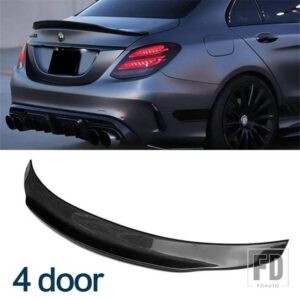 メルセデスベンツ カーボンスポイラー W205 C260 C43 C63 クーペ AMG リアダックテールウィング Cクラス 4 2 ドアトランクアクセサリー - 4 door PSM