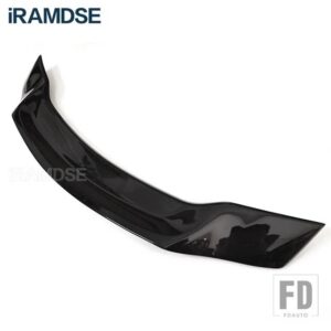 ホンダ トランクスポイラーカーボン FRP 自動リアトランクウイング R スタイルリペアアクセサリースポイラー シティ 2015-2018 - Glossy Black