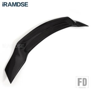 VW スポイラー パサート B6 2005-2010 カーボンオートリアトランクウイングタイプ R ダックテールリップアクセサリー - Gloss black