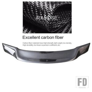 ホンダ カーボンスポイラータイプ R リアダックテールウイングアクセサリー アコード 7TH 2003 2004 2005 - Carbon Fiber