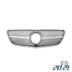 レーシンググリルフロントバンパーグリルメッシュベンツヴィト W447 2020 2021 - Type A Silver