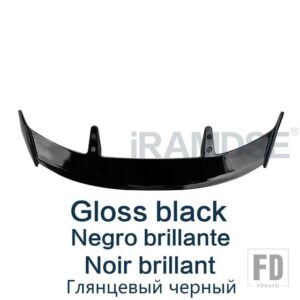 トヨタ スポイラー ヤリス 2014 - 2020 カーボン表面タイプ TE 車リアトランクウイング ABS 材料リペアアクセサリー - Gloss black