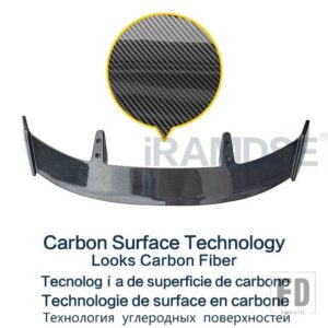 トヨタ スポイラー ヤリス 2014 - 2020 カーボン表面タイプ TE 車リアトランクウイング ABS 材料リペアアクセサリー - Carbon Surface