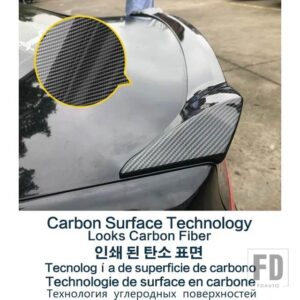 ホンダ リアトランクスポイラーカーボン表面 ABS 材料ウイングダックテールスポイラー アコードユーロ 2009 - 2013 - Carbon Surface