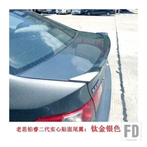 ホンダ リアトランクスポイラーカーボン表面 ABS 材料ウイングダックテールスポイラー アコードユーロ 2009 - 2013 - Gray silver