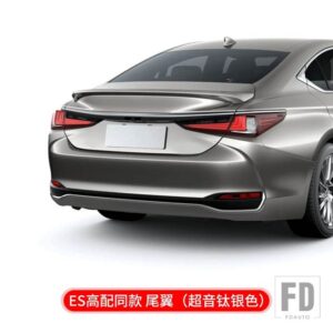 レクサス トランクスポイラー ABS 材料リペアアクセサリーリアダックテールスポイラー ES200 ES260 300H 2018 - 2021 - Titanium silver