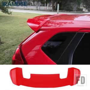 ホンダ ジャズフィット GK5 2014 15 16 17 18 19 テールフィンブラックルーフウイングカーボンペイント装飾アクセサリー - Red