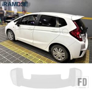 ホンダ ジャズフィット GK5 2014 15 16 17 18 19 テールフィンブラックルーフウイングカーボンペイント装飾アクセサリー - WHITE