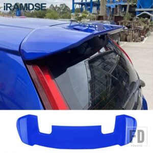 ホンダ ジャズフィット GK5 2014 15 16 17 18 19 テールフィンブラックルーフウイングカーボンペイント装飾アクセサリー - Blue