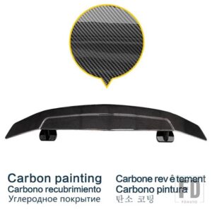 汎用 トヨタ ブラックスポイラー カローラ XSE SENDAN アメリカ版 2020-2023 レビンリアウイングアクセサリー - Carbon Paint