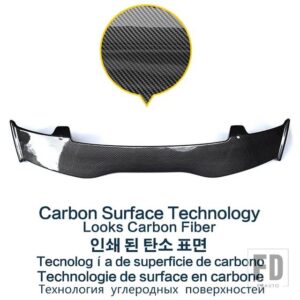 日産 カーボン表面スポイラー キックス リアウイング 2015-2024 テールフィンアクセサリー スタイル変える - Carbon Surface