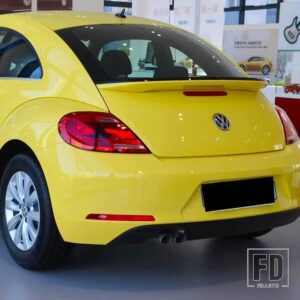 VW スポイラービートル 2013 2018 リアウイングアクセサリー白テールフィン - Yellow - Black