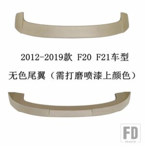 BMW F20 スポイラー E87 リアウイング 118I 120I 125I ブラックカーボンペイントテールフィン 2008-2019 - F20 Unpainted