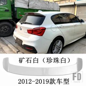 BMW F20 スポイラー E87 リアウイング 118I 120I 125I ブラックカーボンペイントテールフィン 2008-2019 - F20 Pearl White