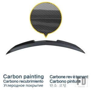 キャデラック テールフィン CT4 スポイラー 2019 - 2023 カーボン表面リアウイングアクセサリー スタイル変える - Carbon Paint
