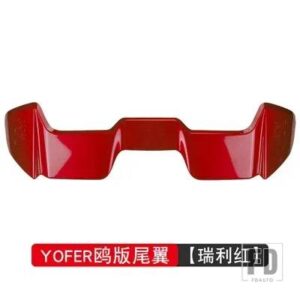 ルーフスポイラータイプ F リアトランクウイング ABS 材料リペアアクセサリーフィット GK5 ジャズ 2014 15 16 17 18 19 20 - Red