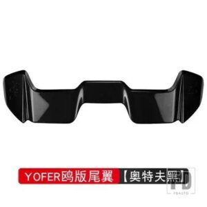 ルーフスポイラータイプ F リアトランクウイング ABS 材料リペアアクセサリーフィット GK5 ジャズ 2014 15 16 17 18 19 20 - Black