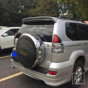 トヨタ ランドクルーザー プラド FJ120 4000 2003 2009 用スポイラー ABS 素材リアウイング - Silver