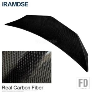 ホンダ リアウイング シビックカーボンスポイラー 2016-19 セダン 10TH 世代 4 ドアアクセサリー - Carbon Fiber