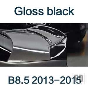アウディ トランクスポイラーカーボン FRP リアウイングタイプ R スポイラー A4 B8 B8.5 セダン 2008-2015 - Gloss black b8.5