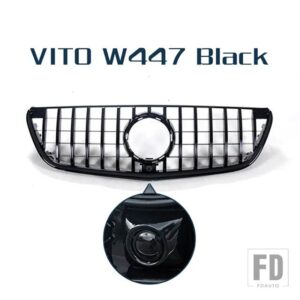 レーシンググリルカメラ付きフロントバンパーグリルメッシュベンツ VITO V クラス W447 V260 V250 2015 - 2019 - VITO Type D