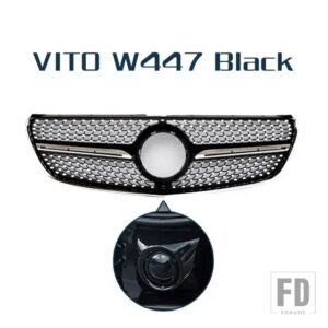 レーシンググリルカメラ付きフロントバンパーグリルメッシュベンツ VITO V クラス W447 V260 V250 2015 - 2019 - VITO Type F