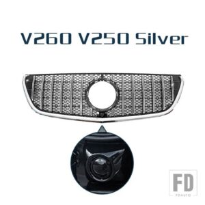 レーシンググリルカメラ付きフロントバンパーグリルメッシュベンツ VITO V クラス W447 V260 V250 2015 - 2019 - V Class Type A