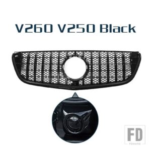 レーシンググリルカメラ付きフロントバンパーグリルメッシュベンツ VITO V クラス W447 V260 V250 2015 - 2019 - V Class Type B