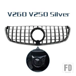 レーシンググリルカメラ付きフロントバンパーグリルメッシュベンツ VITO V クラス W447 V260 V250 2015 - 2019 - V Class Type C
