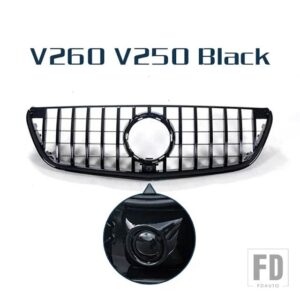レーシンググリルカメラ付きフロントバンパーグリルメッシュベンツ VITO V クラス W447 V260 V250 2015 - 2019 - V Class Type D