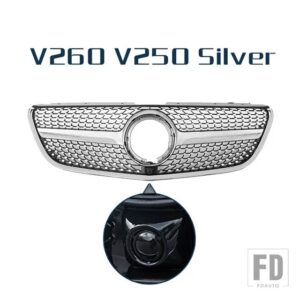レーシンググリルカメラ付きフロントバンパーグリルメッシュベンツ VITO V クラス W447 V260 V250 2015 - 2019 - V Class Type E