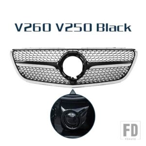 レーシンググリルカメラ付きフロントバンパーグリルメッシュベンツ VITO V クラス W447 V260 V250 2015 - 2019 - V Class Type F