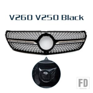 レーシンググリルカメラ付きフロントバンパーグリルメッシュベンツ VITO V クラス W447 V260 V250 2015 - 2019 - V Class Type H