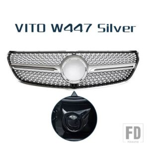 レーシンググリルカメラ付きフロントバンパーグリルメッシュベンツ VITO V クラス W447 V260 V250 2015 - 2019 - VITO Type E