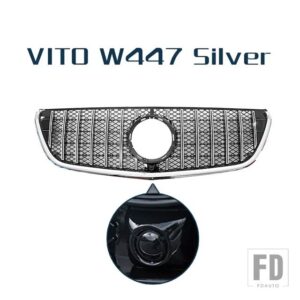 レーシンググリルカメラ付きフロントバンパーグリルメッシュベンツ VITO V クラス W447 V260 V250 2015 - 2019 - VITO Type A